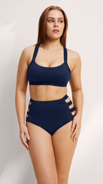 Dallas Cross Back Top Navy