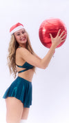 Free Flow Christmas Skirt Teal