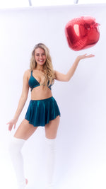 Follow Me Christmas Bra Teal