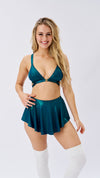 Free Flow Christmas Skirt Teal