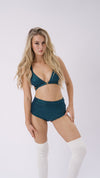 Follow Me Christmas Bra Teal