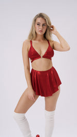 Follow Me Christmas Bra Red