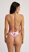 Mary Kate Bikini Bottom Metallic Baby Pink