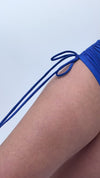 High Waist Drawstring Shorts Cobalt Blue