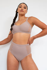 Gigi Top - Mesh Pannelled Top Recycled