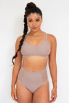 Gigi Top - Mesh Pannelled Top Recycled