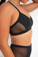 Gigi Top - Mesh Pannelled Top Recycled