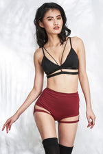 Lure You Shorts - High Waist Scrunch Garter Shorts